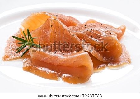 smoked salmon plate