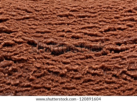 Chocolate Ice Cream Macro Detailed Texture