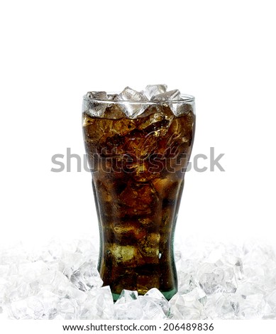 ANKARA TURKEY - July 22, 2014 Editorial photo of Coca-Cola glass on White Background. Coca-Cola Company is the most popular market leader in Turkey.