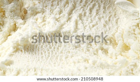 Vanilla ice cream detailed macro texture