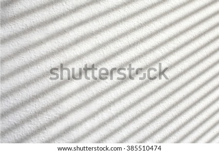 Blind shadow on white background