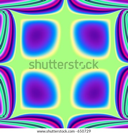 fractal image of a four objects compound