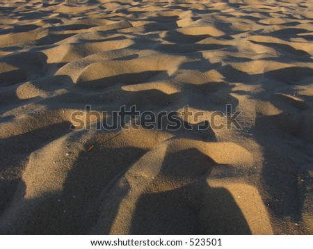 Dune Sand at Sunset, Sleeping Bear Dunes National Lakeshore, Michigan