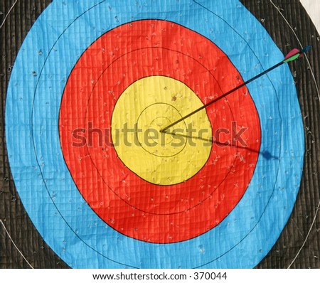Closeup of arrow