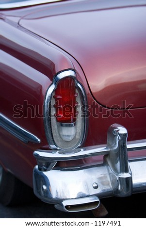 Old mercury car rear
