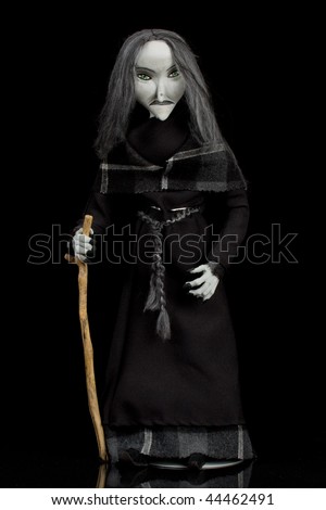 hand made doll witch