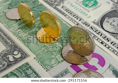 Euro dollar in international currency markets.