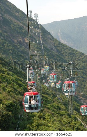 A long cable car ride