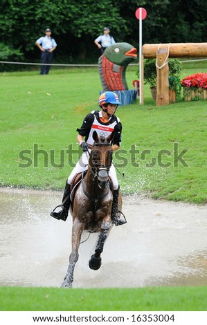 HONG KONG - AUGUST 11: Lips Tim of Nederland  participates in Eventing Cross-Country, Olympic Equestrian Events August 11, 2008 in Hong Kong, China