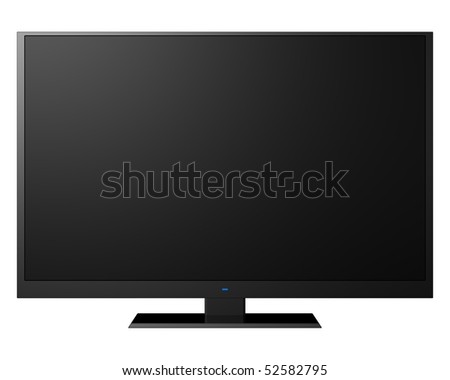 modern television, isolated on white background