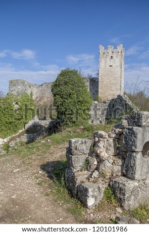 Ruined city Dvigrad - picturesque ruins labyrinth in istria