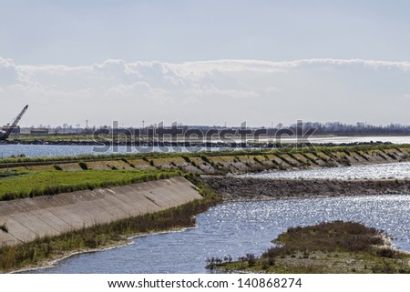 Land reclamation in Po delta ,