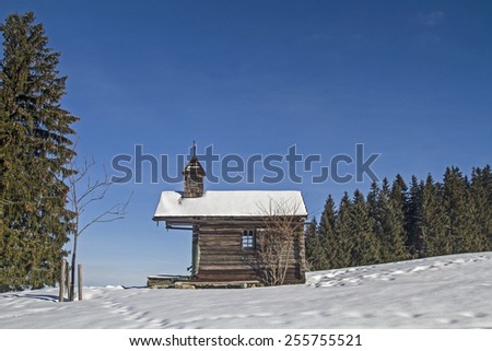 the idyllic Schwaigeralm with her little wooden chapel Ã¢?? a popular hiking in summer and winter