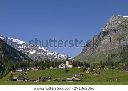 The Urnerboden  the largest alp in Switzerland is inhabited all year round