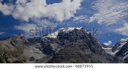 Ortler - a famous and popular meeting point for mountain hiker