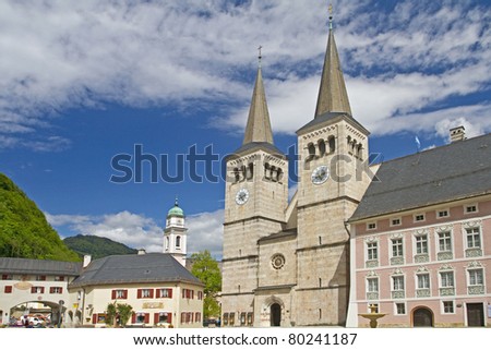 The Church of St. Peter and St. John the Baptist in Berchtesgaden
