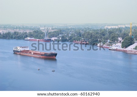river barge transportation nautical water freight vessel
