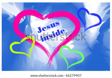 Jesus symbols heart christianity God religion