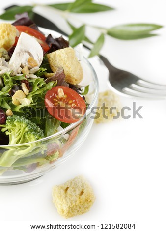 Fresh And Healthy  Salad Ingredients