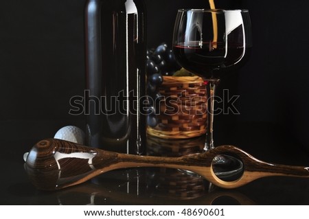 golf club wine