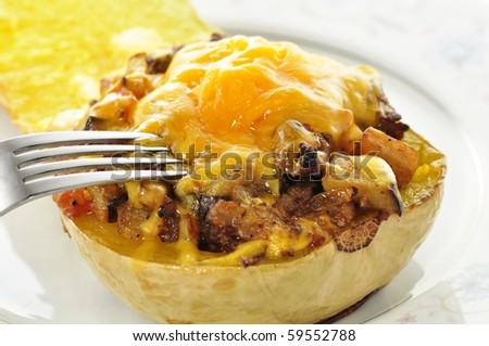 stuffed squash with cheese