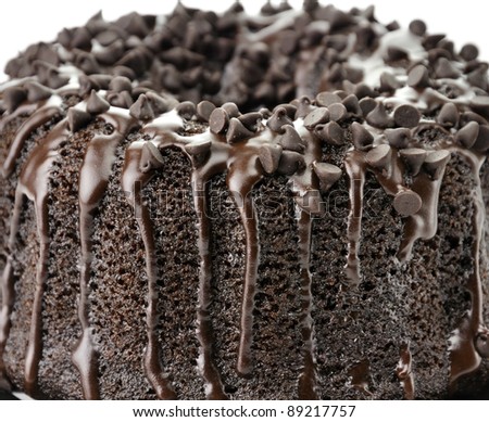 Chocolate Fudge Cake ,Close Up Shot