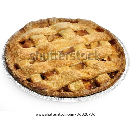 Apple Pie On White Background
