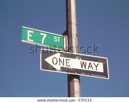 new york city street signs. new york city street signs