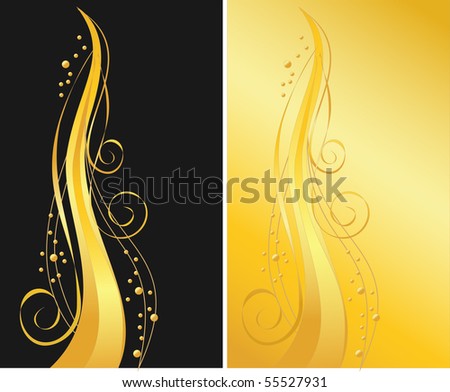 stock photo : elegant black and gold backgrounds