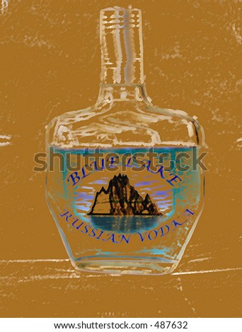 generic vodka bottle