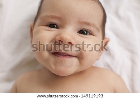 Portrait of a happy baby