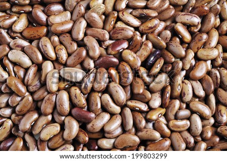 Dried snap beans as background