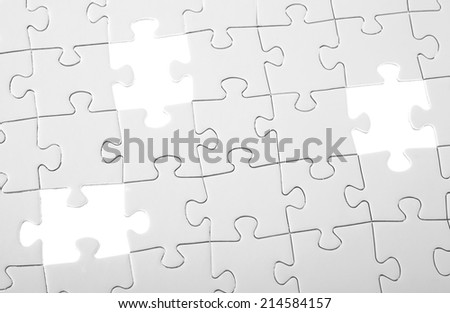 Last three pieces of white puzzle