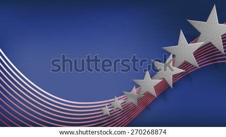 Fourth of July Background, USA themed composite, stars and stripes