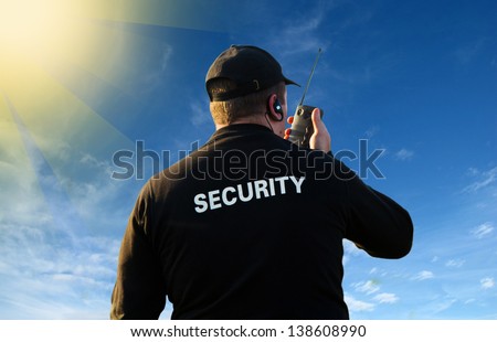 back of a security guard