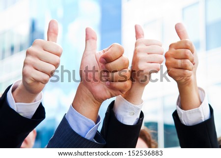 business thumb up
