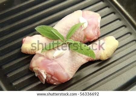 Raw chicken thighs