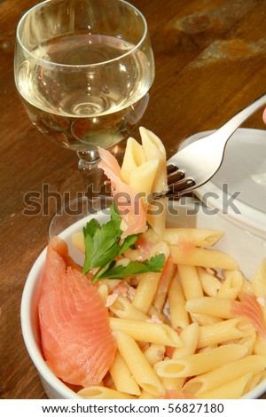 pasta with smoked salmon