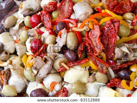 mixed pickled vegetables