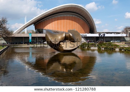 BERLIN, GERMANY - APRIL, 14: House of the Cultures of the World (Haus der Kulturen der Welt) in Berlin Germany, at April 14, 2012. It`s Germany\'s national centre for contemporary non-European art.
