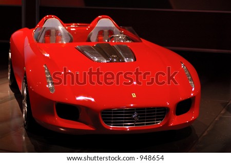 stock photo Ferrari Pininfarina Rosso