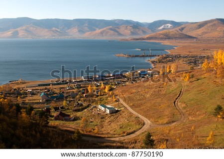 Slyudyanka - settlement located at the southern tip of lake Baikal. Trans-Siberian Railway, Russia.