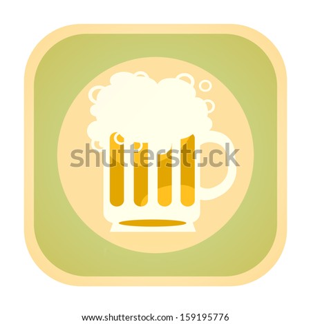 Beer retro icon