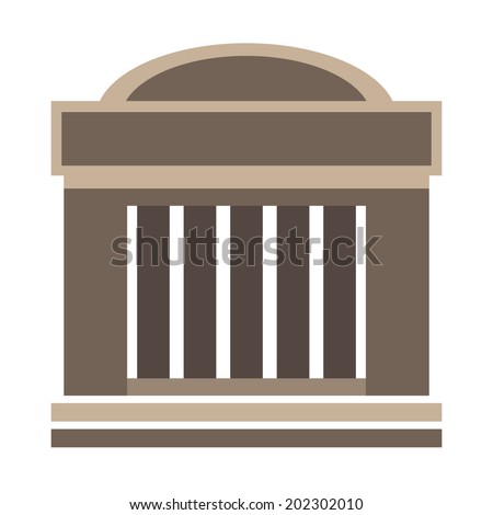 Classical architecture building, vector