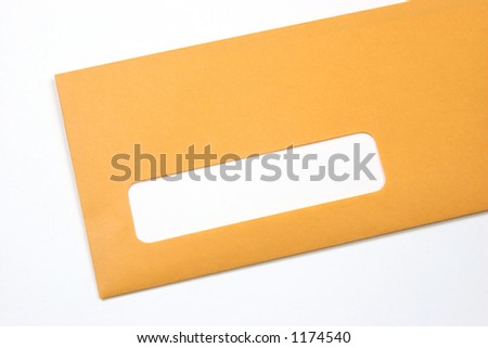 stock photo : Manila envelope with a blank address space