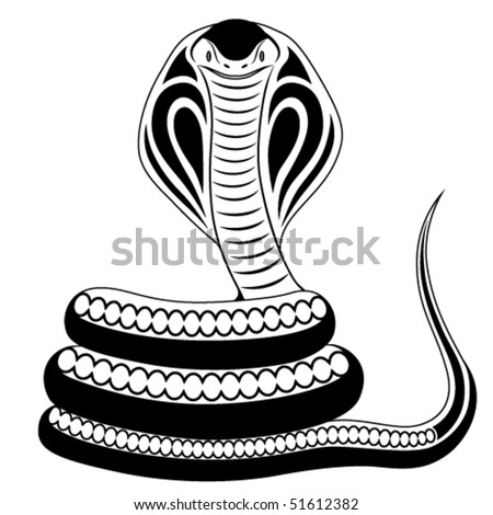 stock vector Snake Cobra tattoo
