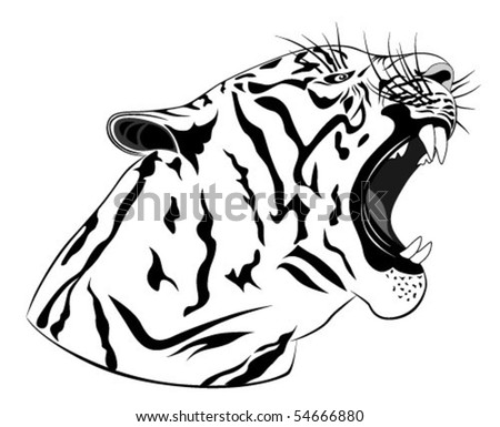 stock vector Tiger tattoo