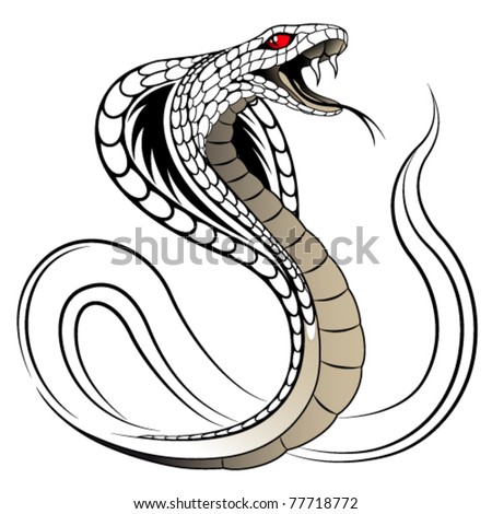 stock vector Snake Cobra in