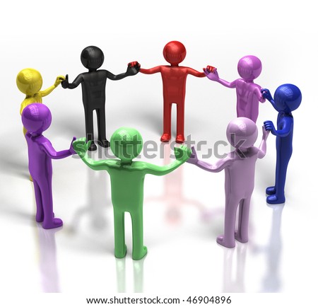 people holding hands in circle. people holding hands in a