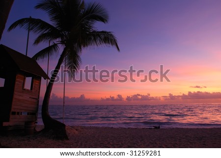 Caribbean Beach Sunset